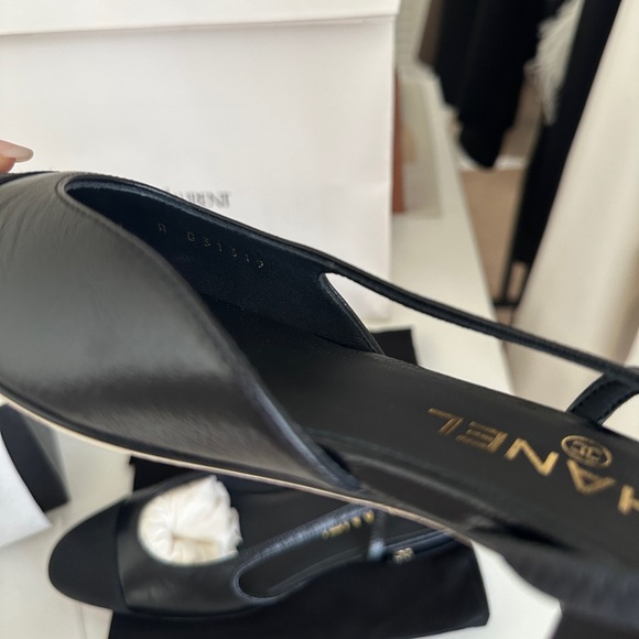 Chanel Slingback Patent calfskin leather flats 36.5 - Picture 8 of 9